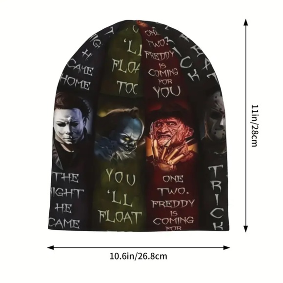 NWT! Unisex Horror Movie Beanie! - Picture 8 of 9